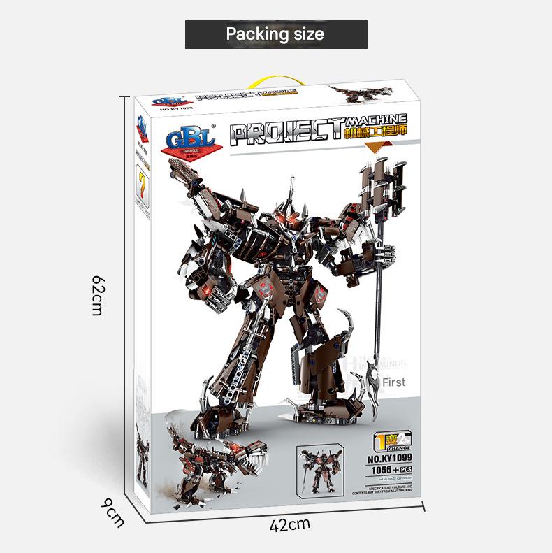 Mecha Dinosaur Building Kit – Transforming T-Rex Robot Display