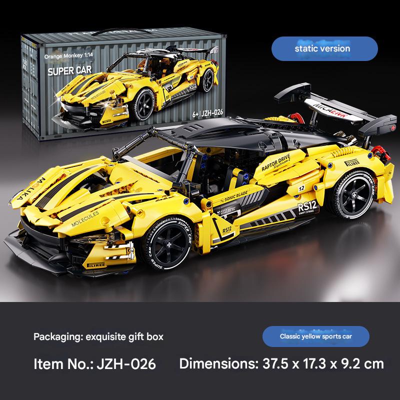 Super Racing Car Building Kit – 1:14 Scale Sports Car Display